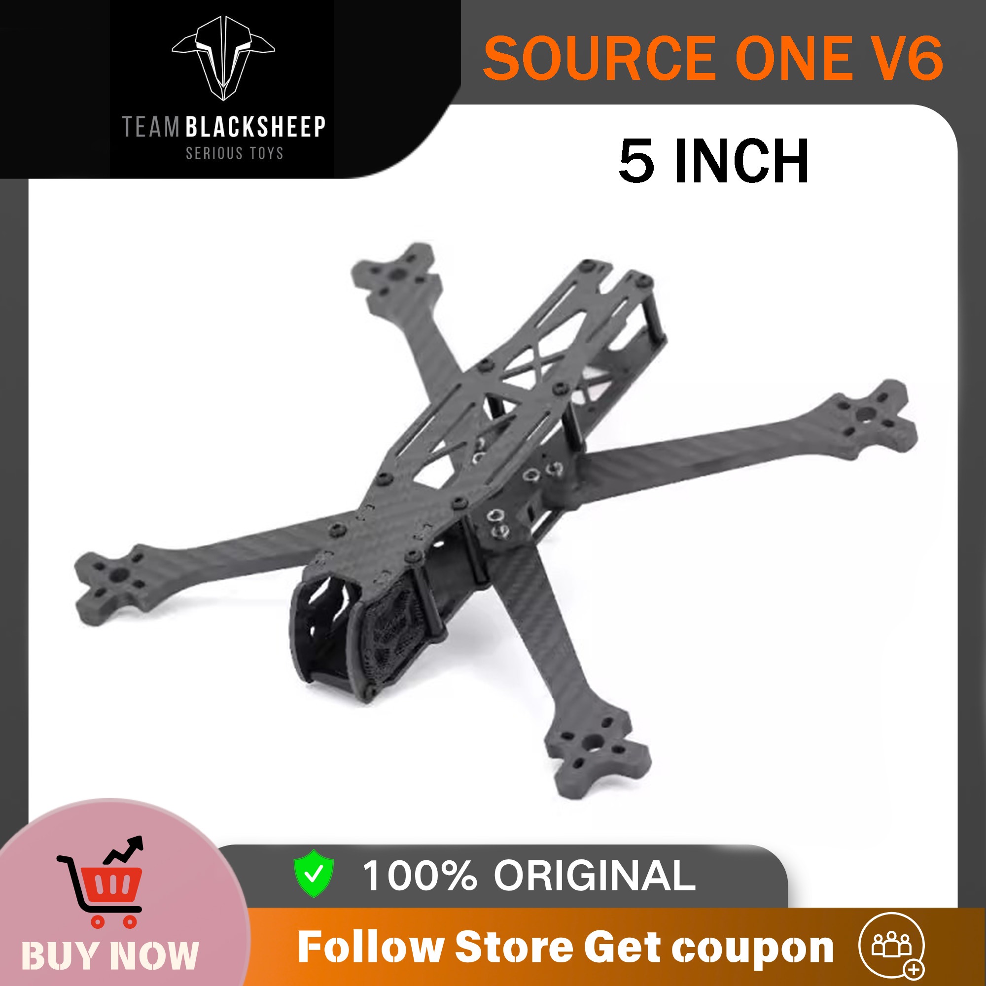 Tbs Fpv Source One - Zestaw ramy Team Blacksheep TBS SOURCE